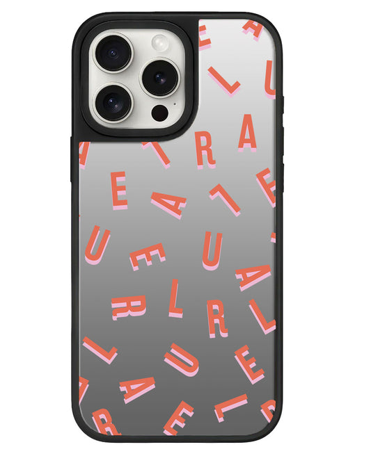 iPhone Mirror Grip - CUSTOM MONOGRAM 1.0 Coral