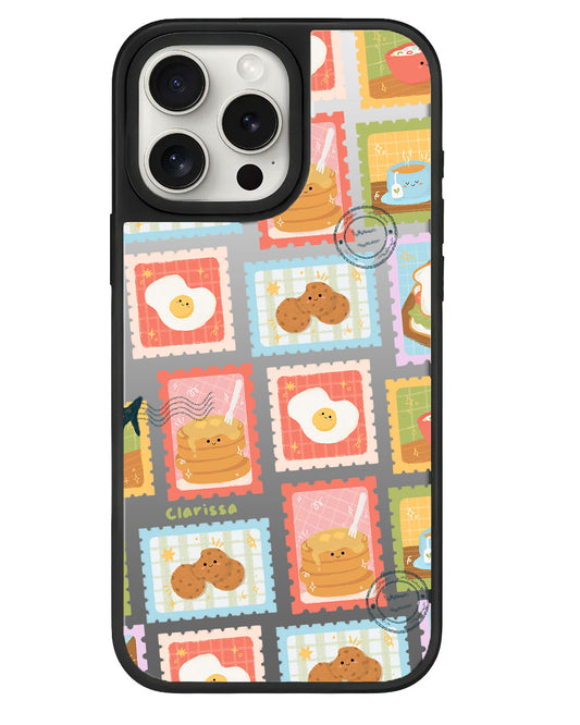 iPhone Mirror Grip - Breakfast Menu Stamps
