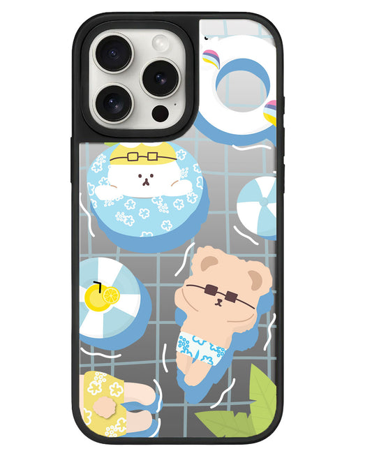 iPhone Mirror Grip - Pool Party Blue