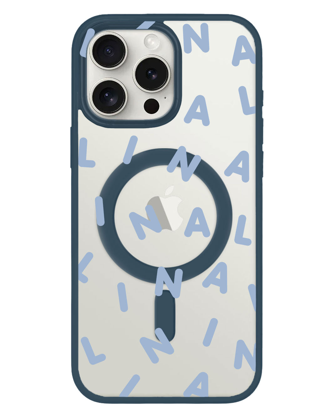 iPhone Rearguard Hybrid - CUSTOM Monogram 2.0 Pastel Blue