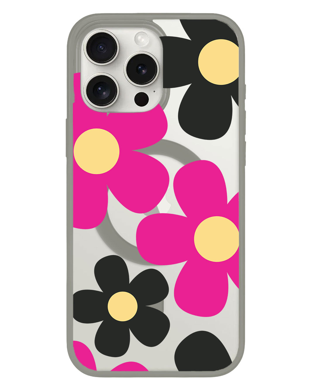 iPhone Rearguard Hybrid - Daisy Hot Pink