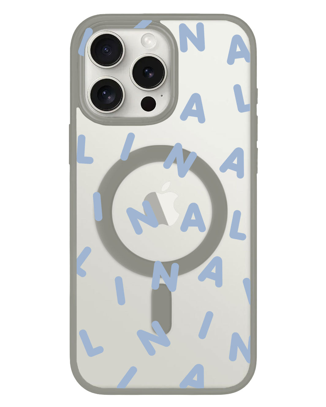 iPhone Rearguard Hybrid - CUSTOM Monogram 2.0 Pastel Blue