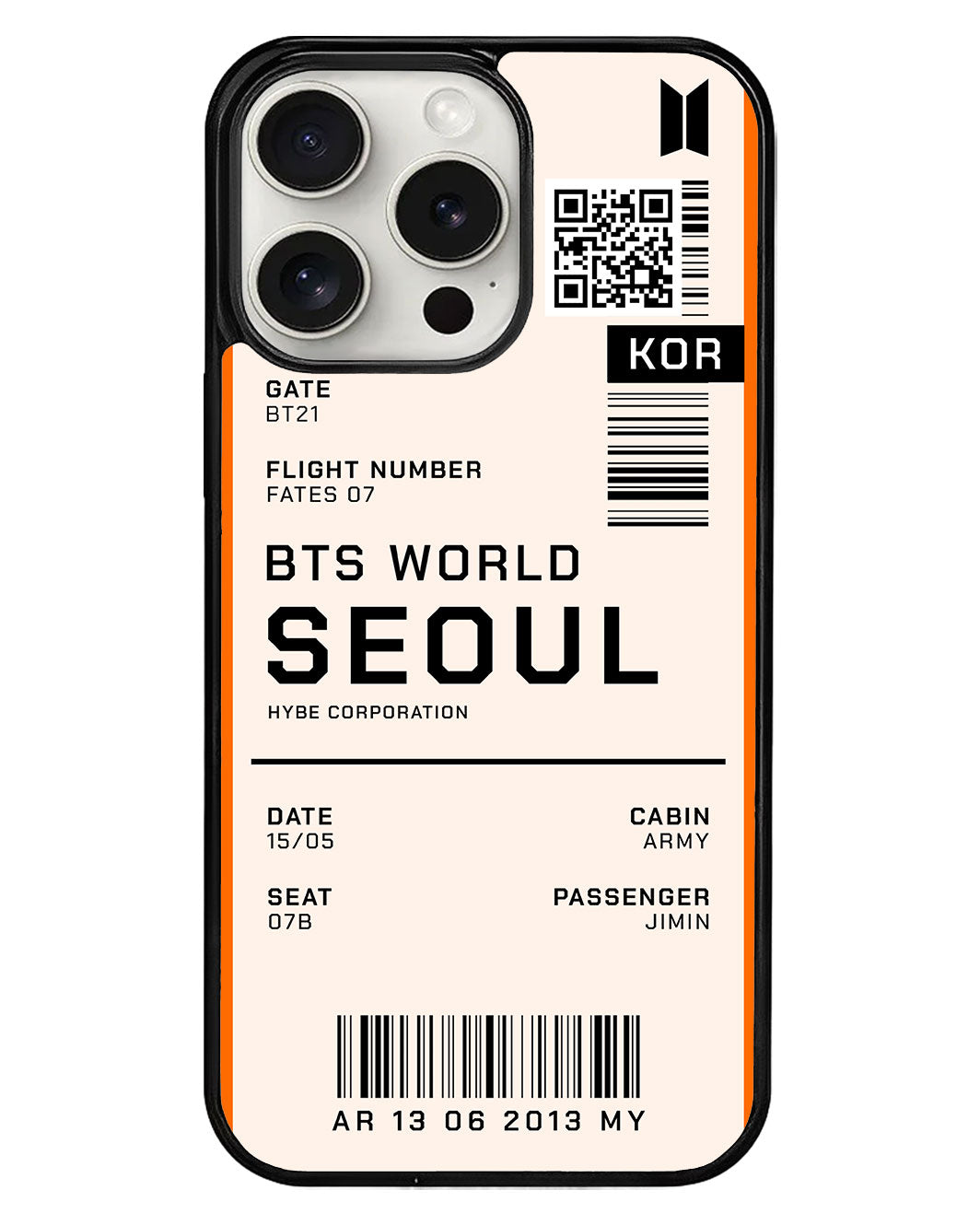 iPhone Avant-Gloss Grip Case - BTS World Ticket