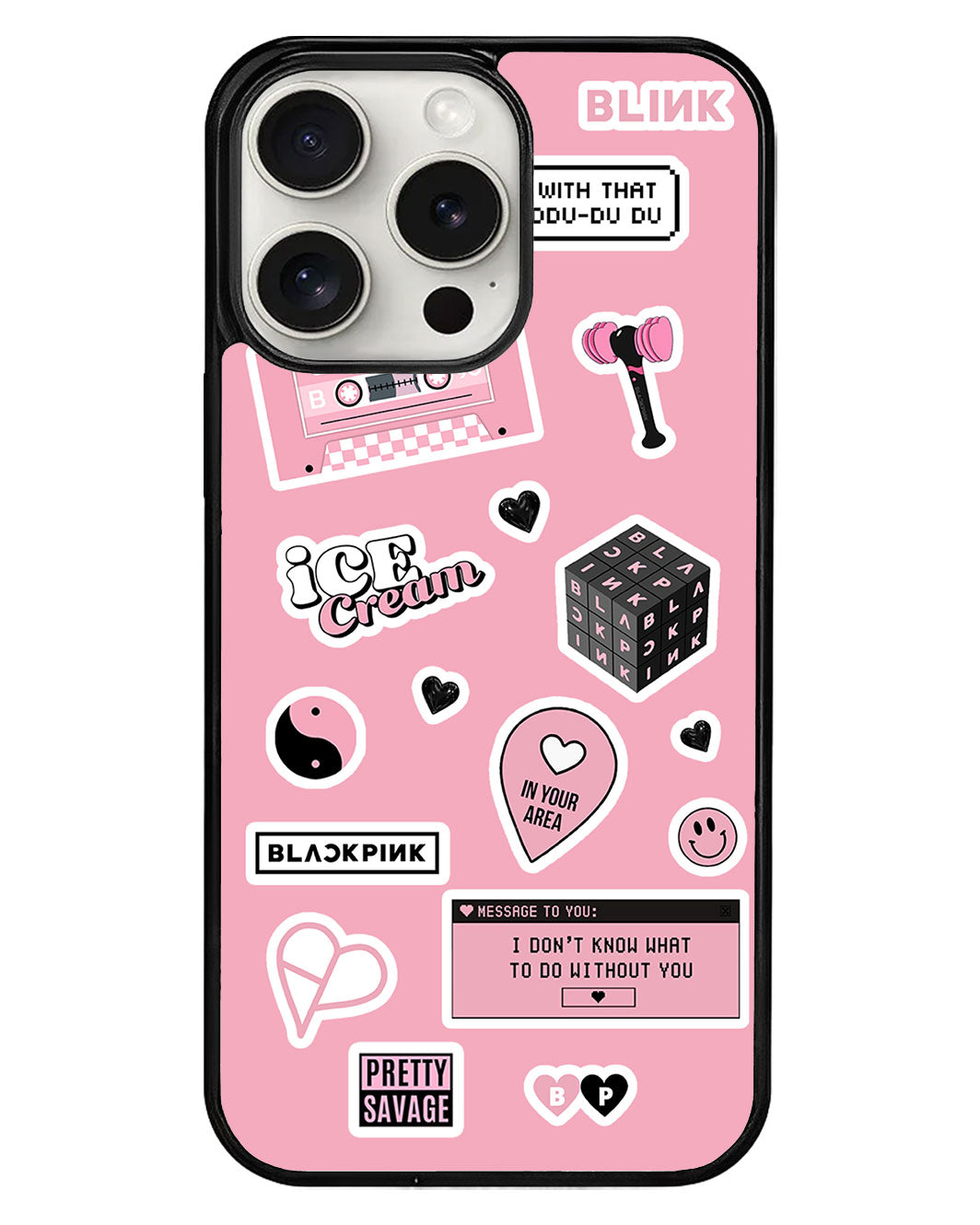 iPhone Avant-Gloss Grip Case - Blackpink Sticker Pack