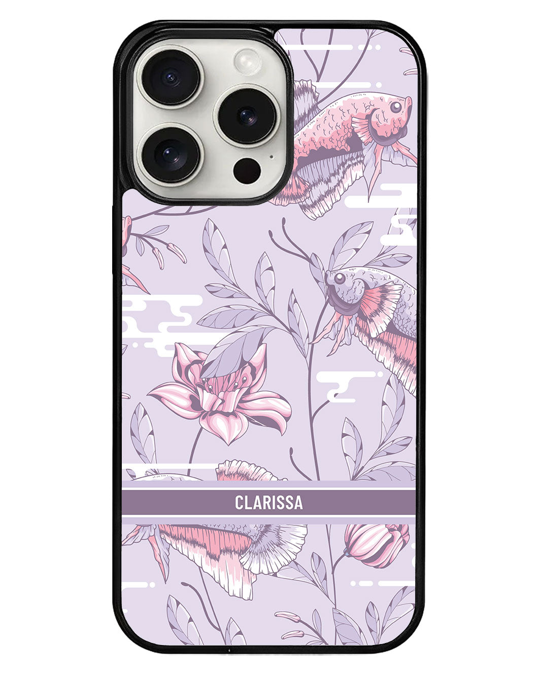 iPhone Avant-Gloss Grip Case - Fish & Floral 1.0