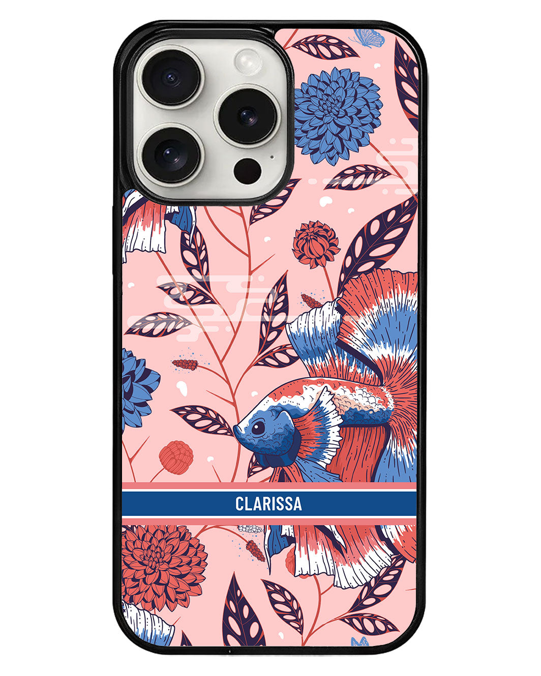 iPhone Avant-Gloss Grip Case - Fish & Floral 2.0