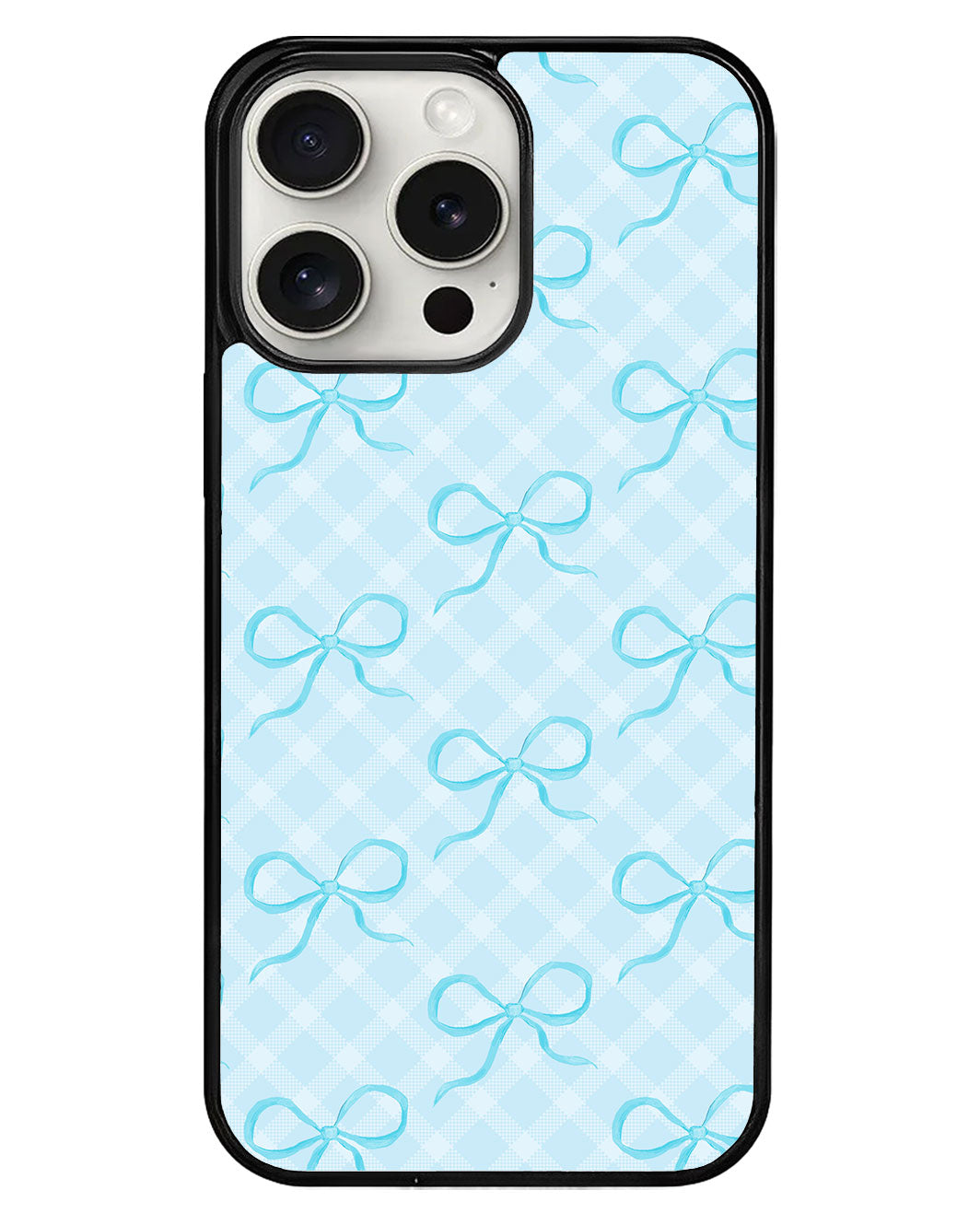 iPhone Avant-Gloss Grip Case - Coquette Blue Bow