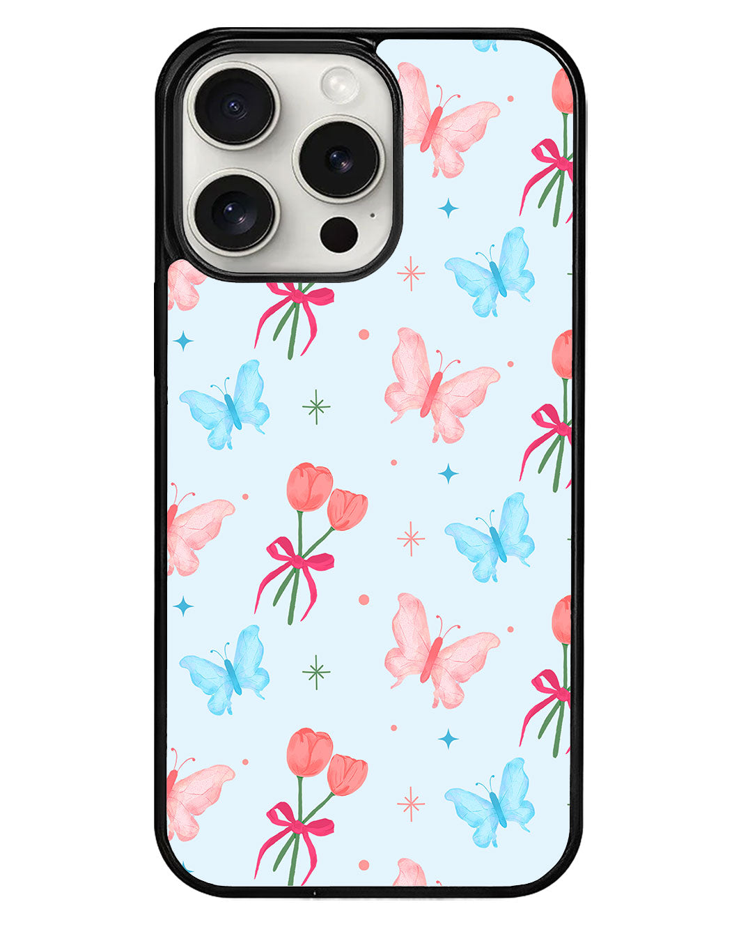 iPhone Avant-Gloss Grip Case - Coquette Butterfly