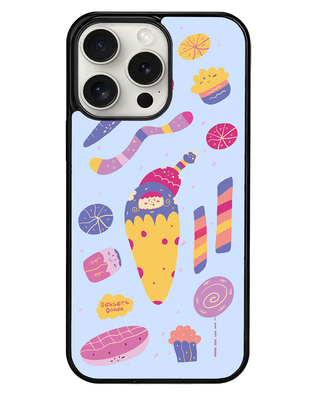 iPhone Avant-Gloss Grip Case - Dessert Doodle
