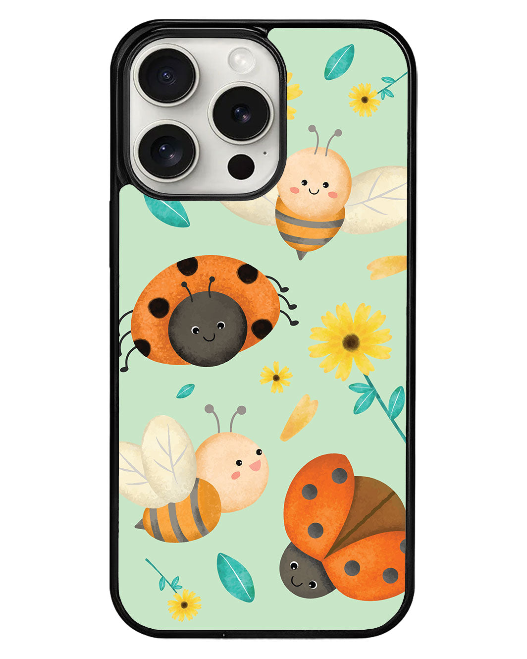 iPhone Avant-Gloss Grip Case - Lady Bug & Bee