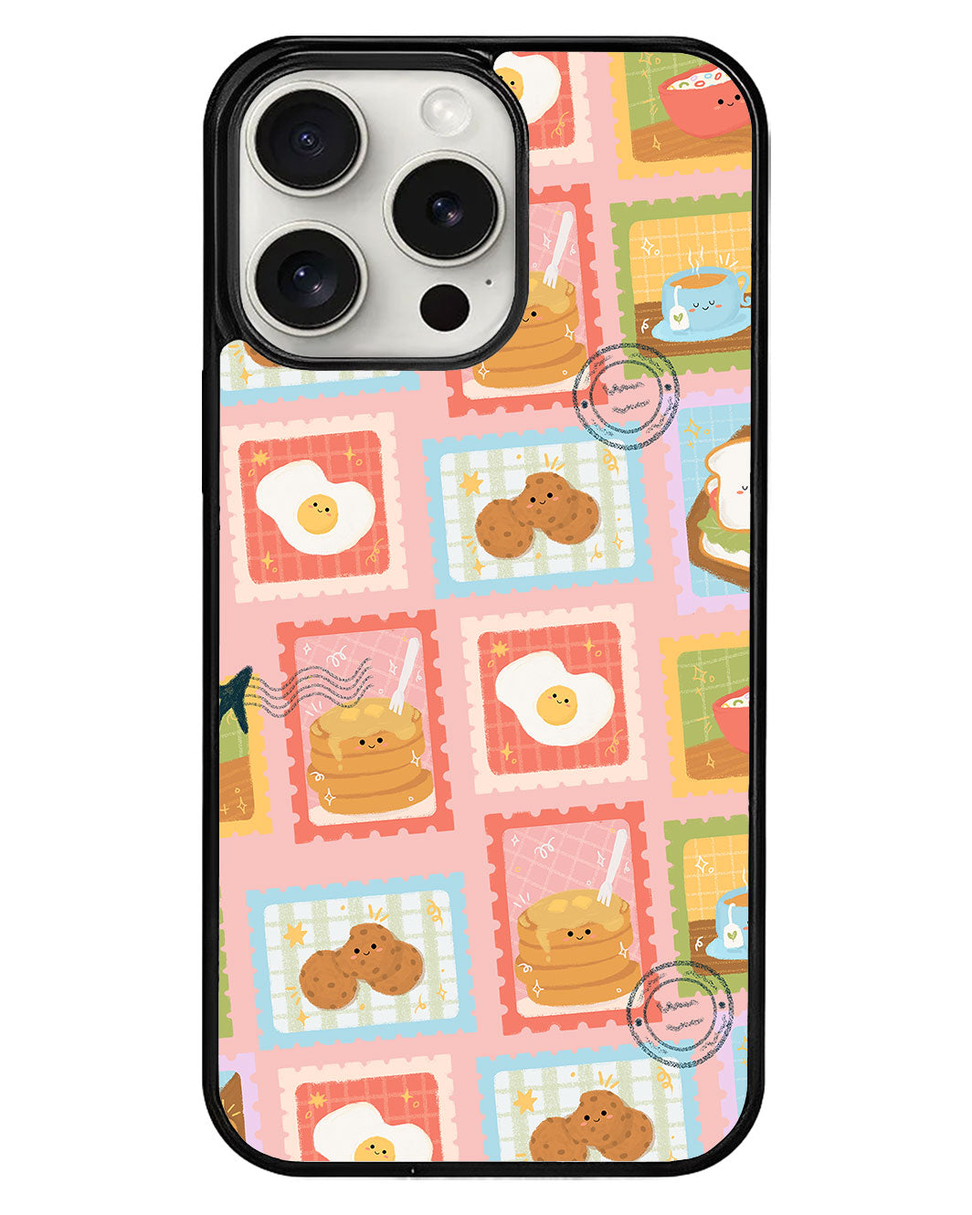 iPhone Avant-Gloss Grip Case - Breakfast Menu Stamps