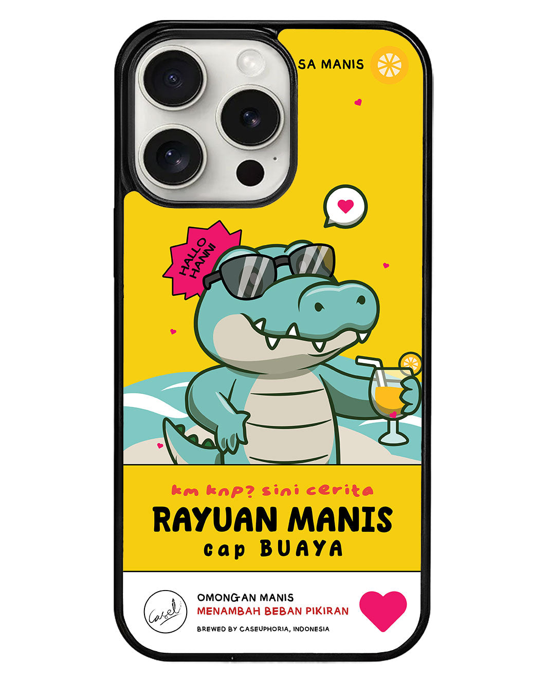 iPhone Avant-Gloss Grip Case - Cap Buaya