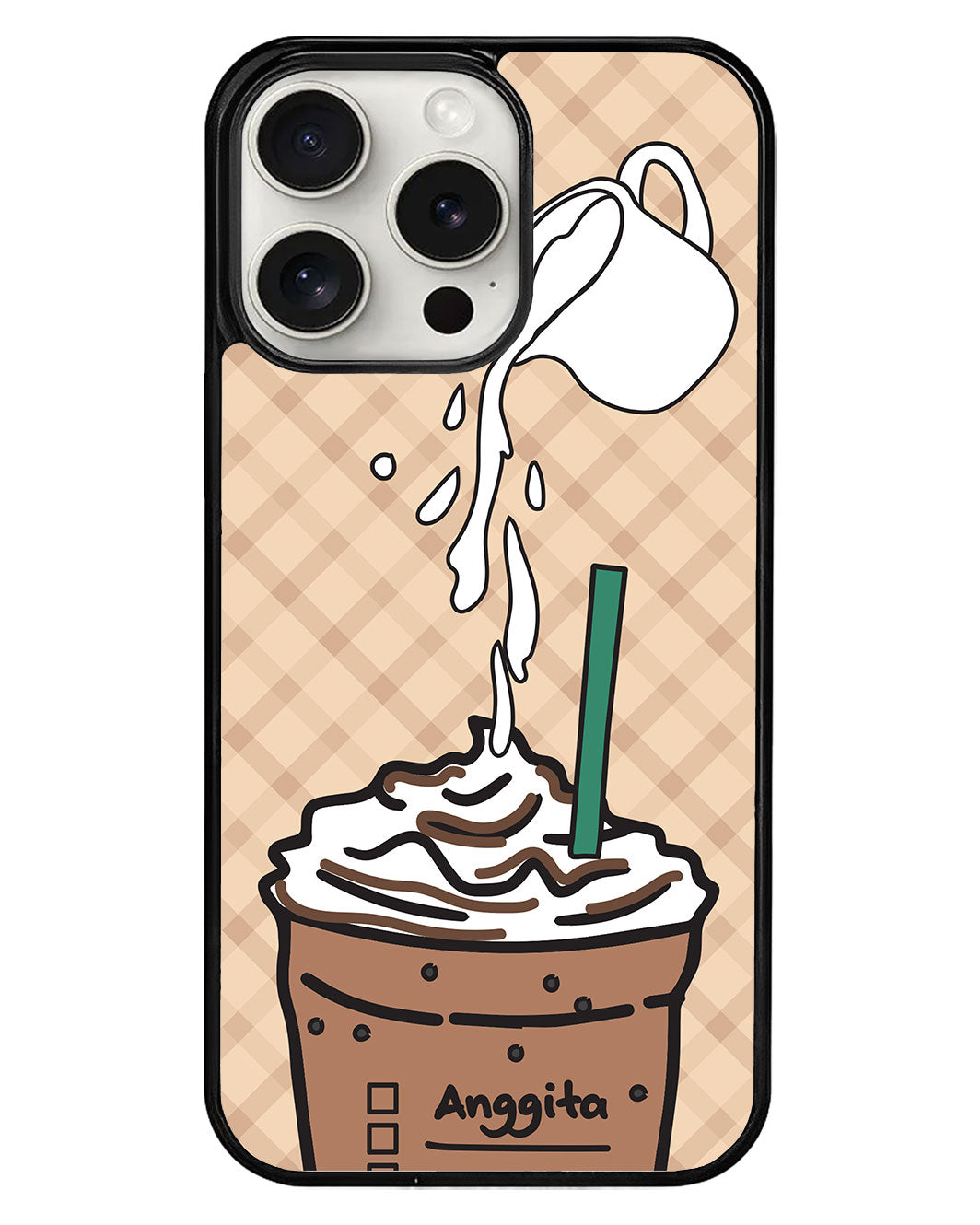 iPhone Avant-Gloss Grip Case - Coffee Frappe