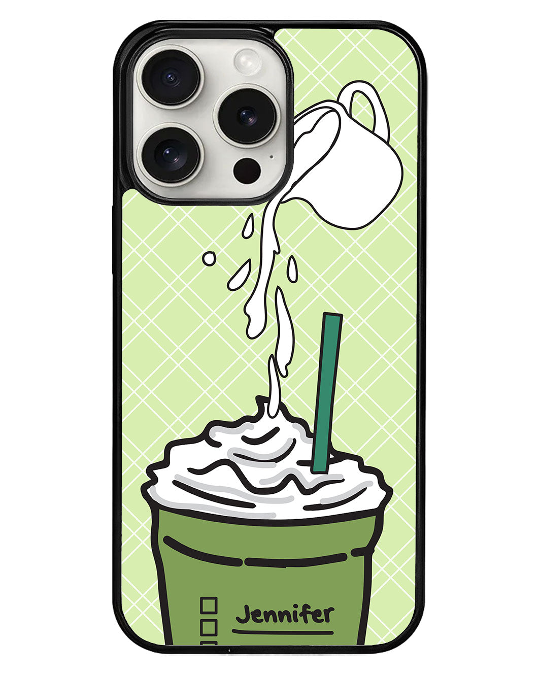 iPhone Avant-Gloss Grip Case - Matcha Frappe