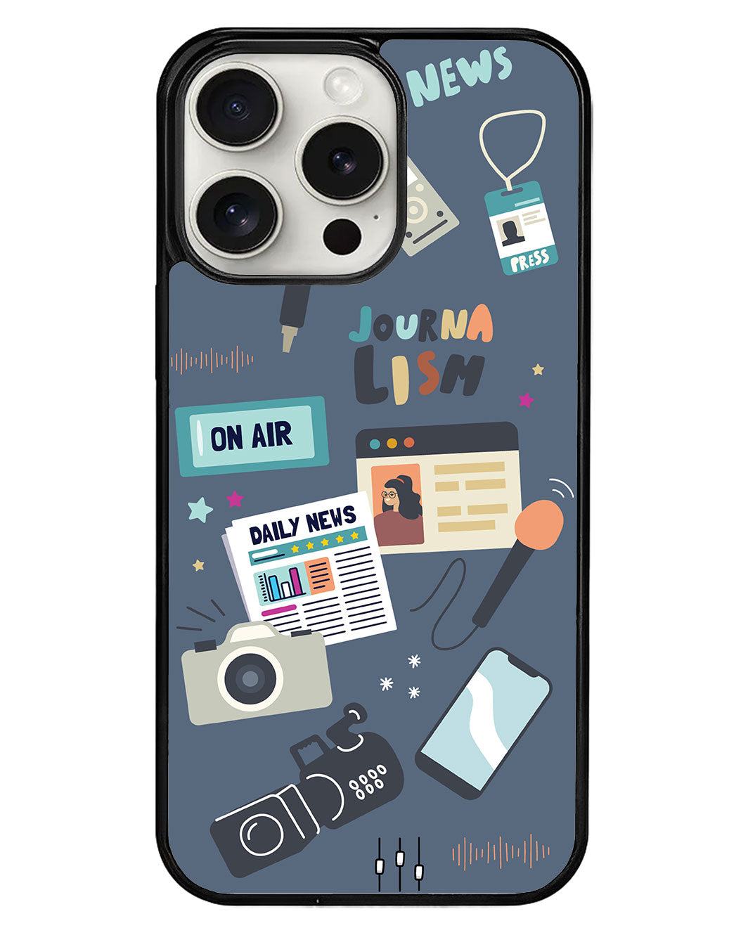 iPhone Avant-Gloss Grip Case - Journalist