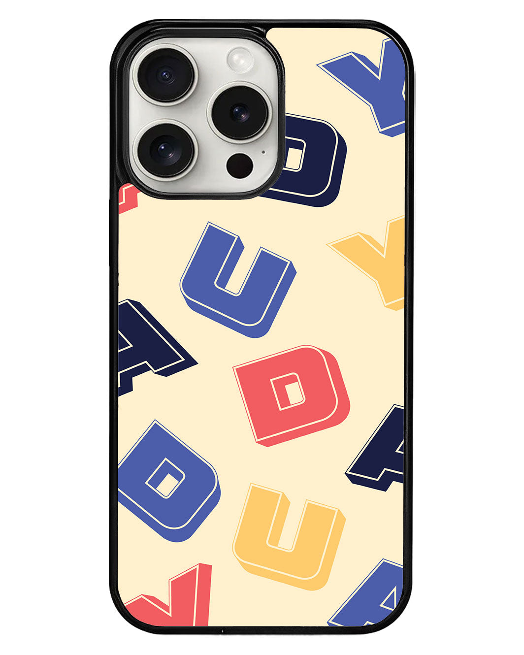 iPhone Avant-Gloss Grip Case - Cool Monogram