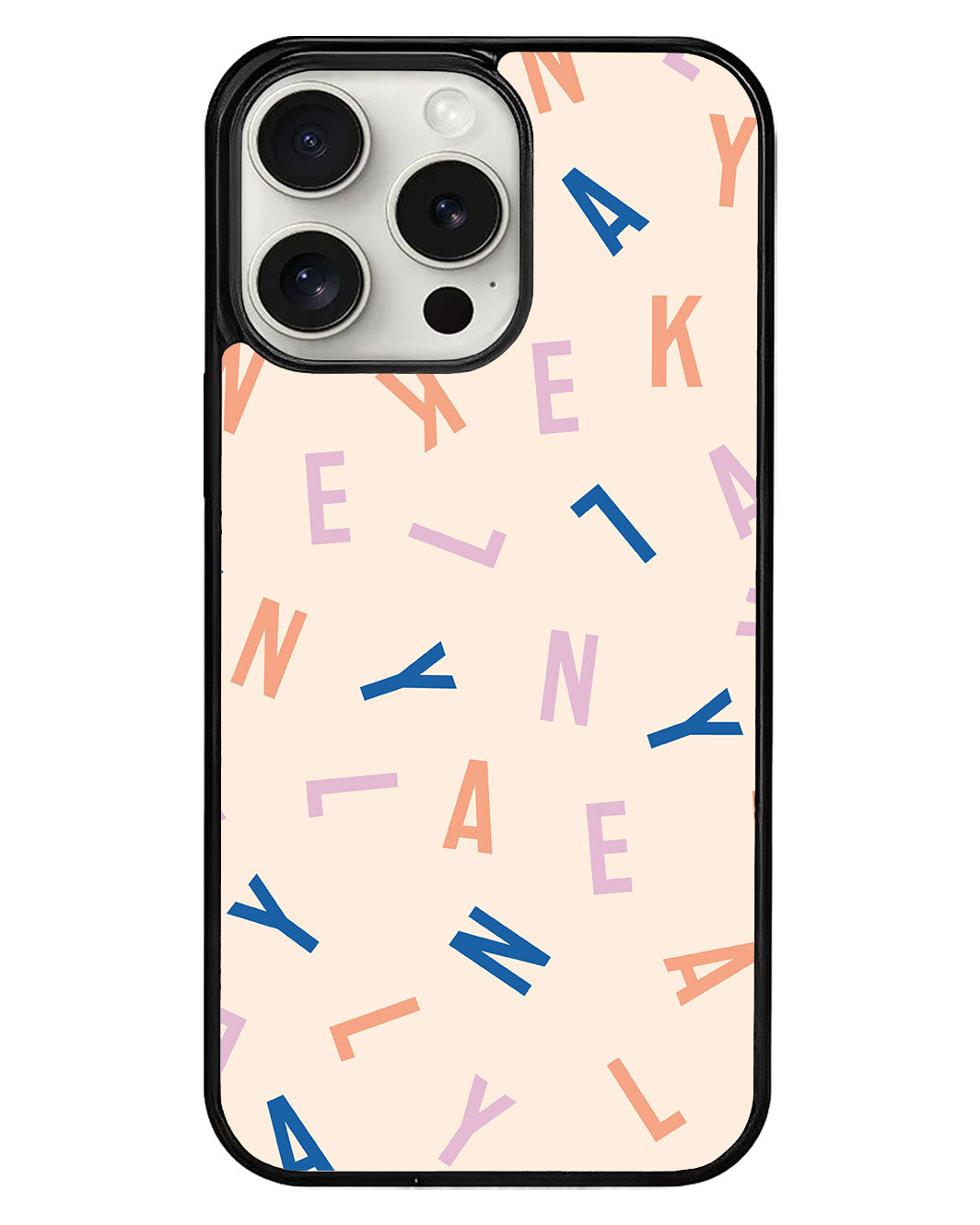 iPhone Avant-Gloss Grip Case - CUSTOM MONOGRAM 1.0 Rainbow