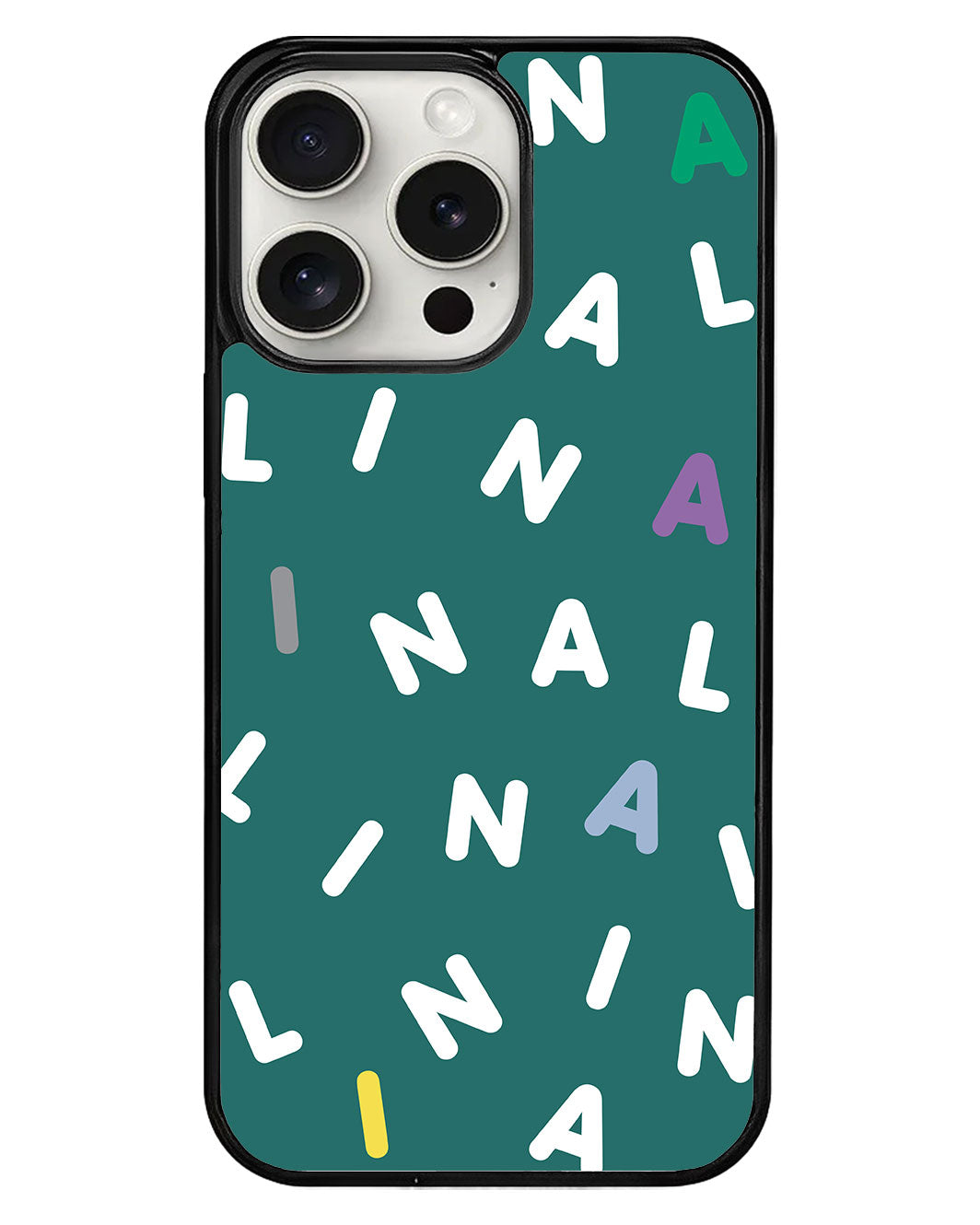 iPhone Avant-Gloss Grip Case - CUSTOM MONOGRAM 2.0 White