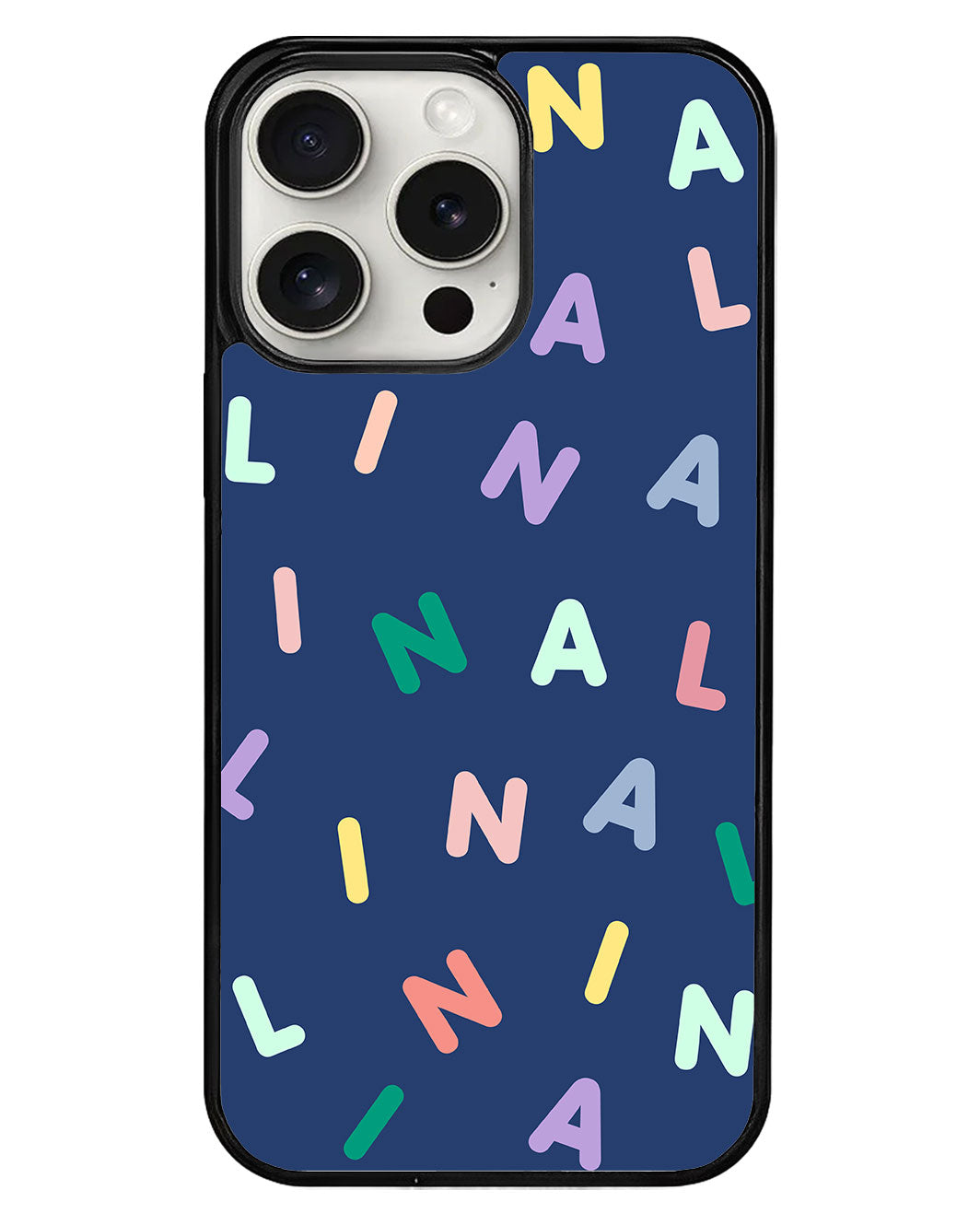 iPhone Avant-Gloss Grip Case - CUSTOM MONOGRAM 2.0 Rainbow