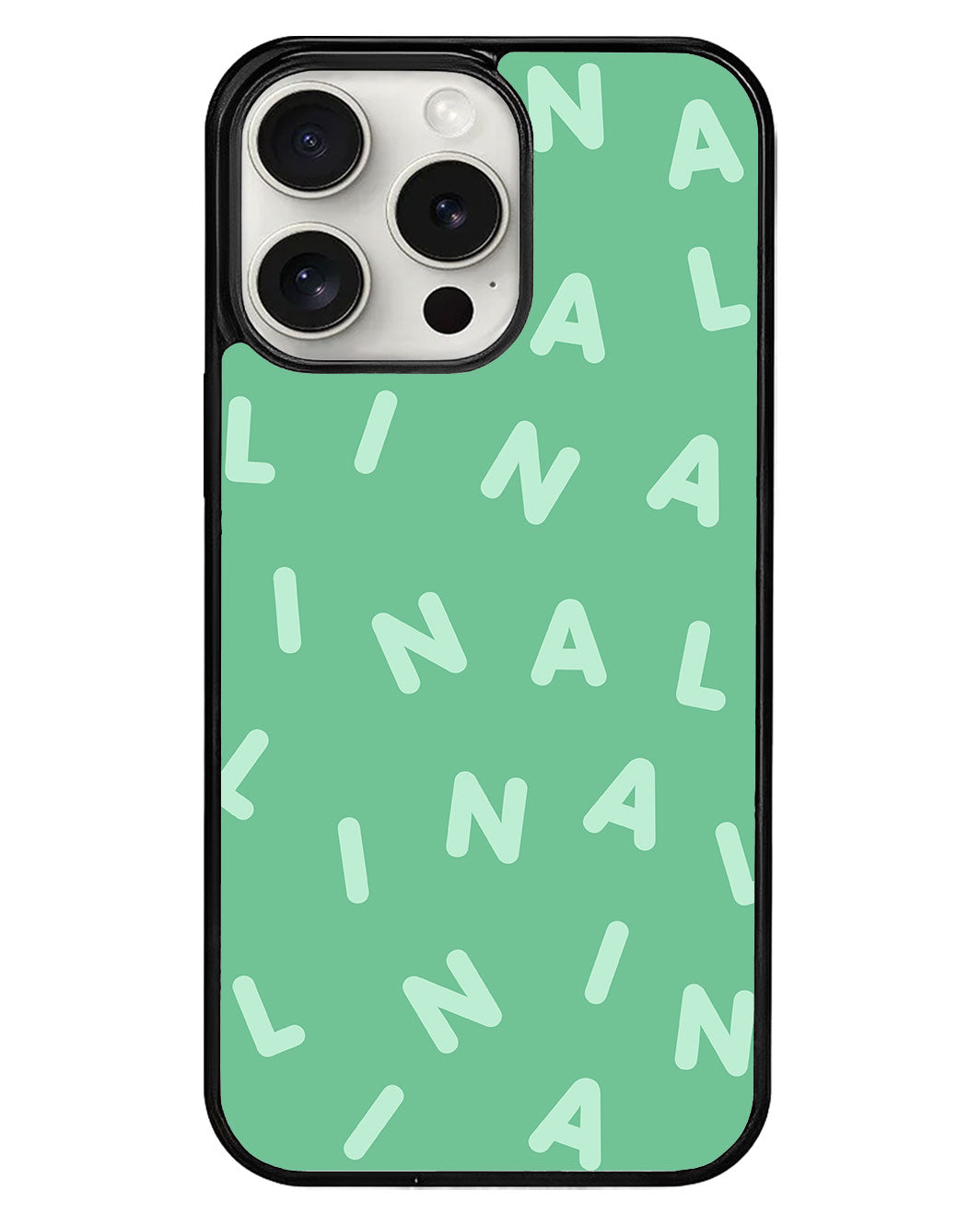 iPhone Avant-Gloss Grip Case - CUSTOM MONOGRAM 2.0 Tosca