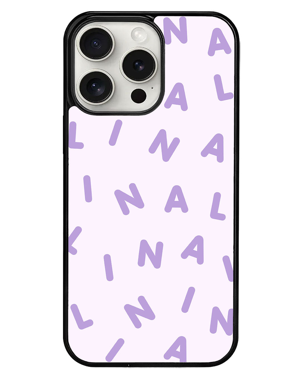 iPhone Avant-Gloss Grip Case - CUSTOM MONOGRAM 2.0 Lilac