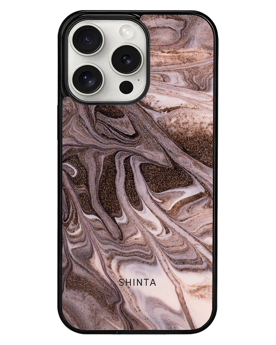 iPhone Avant-Gloss Grip Case - Glittery Bronze