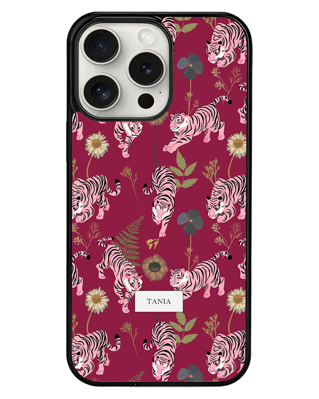 iPhone Avant-Gloss Grip Case - Tigre Rosa