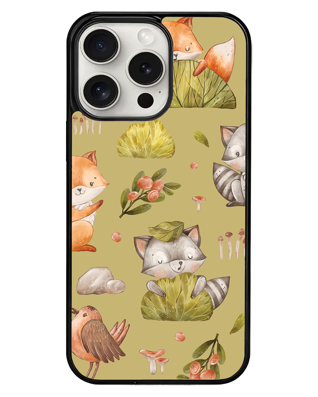 iPhone Avant-Gloss Grip Case - Racoon and Friends