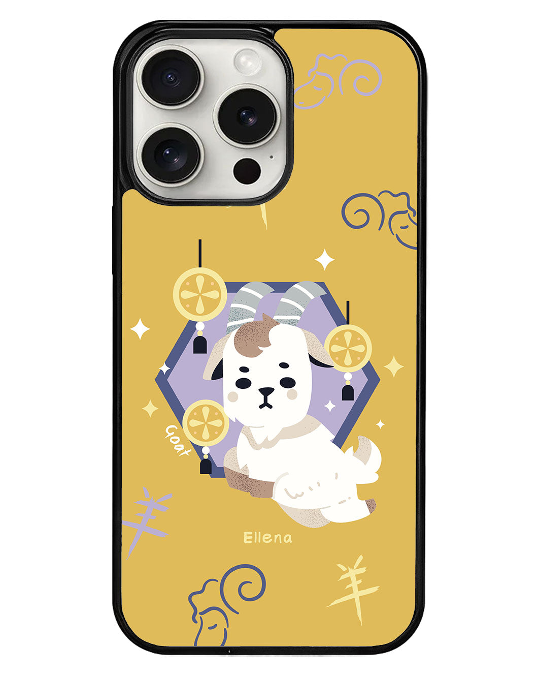 iPhone Avant-Gloss Grip Case - Goat (Chinese Zodiac / Shio)