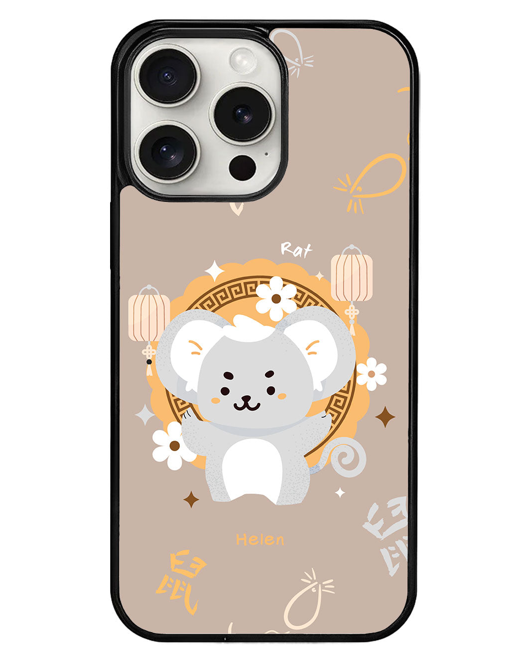 iPhone Avant-Gloss Grip Case - Rat (Chinese Zodiac / Shio)
