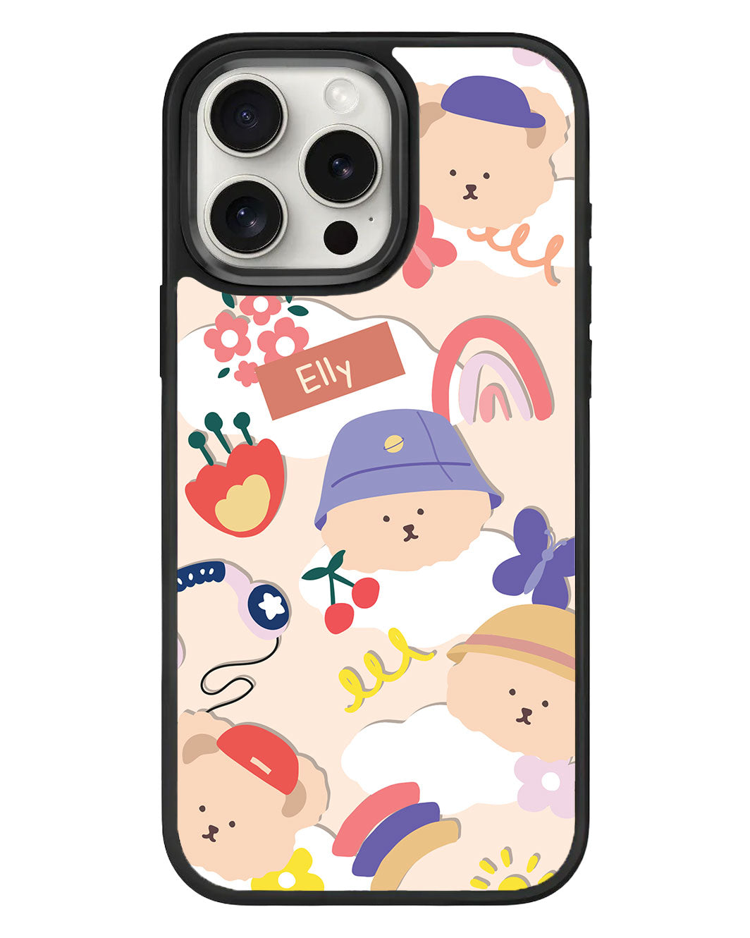 iPhone Standee Grip Case - Bear in Style