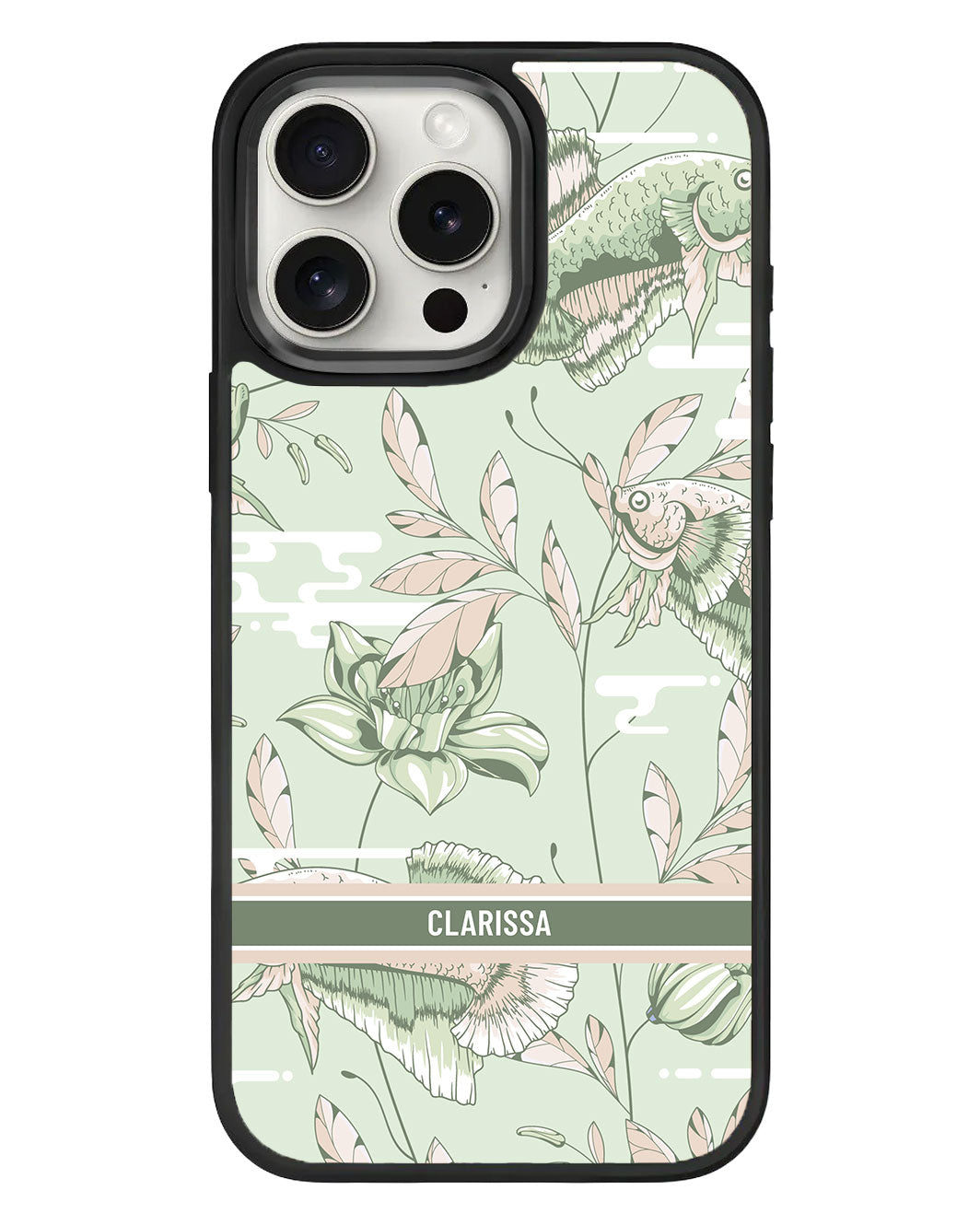 iPhone Standee Grip Case - Fish & Floral 6.0