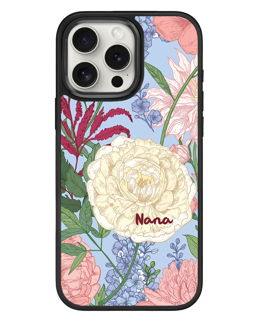 iPhone Standee Grip Case - July Delphinium