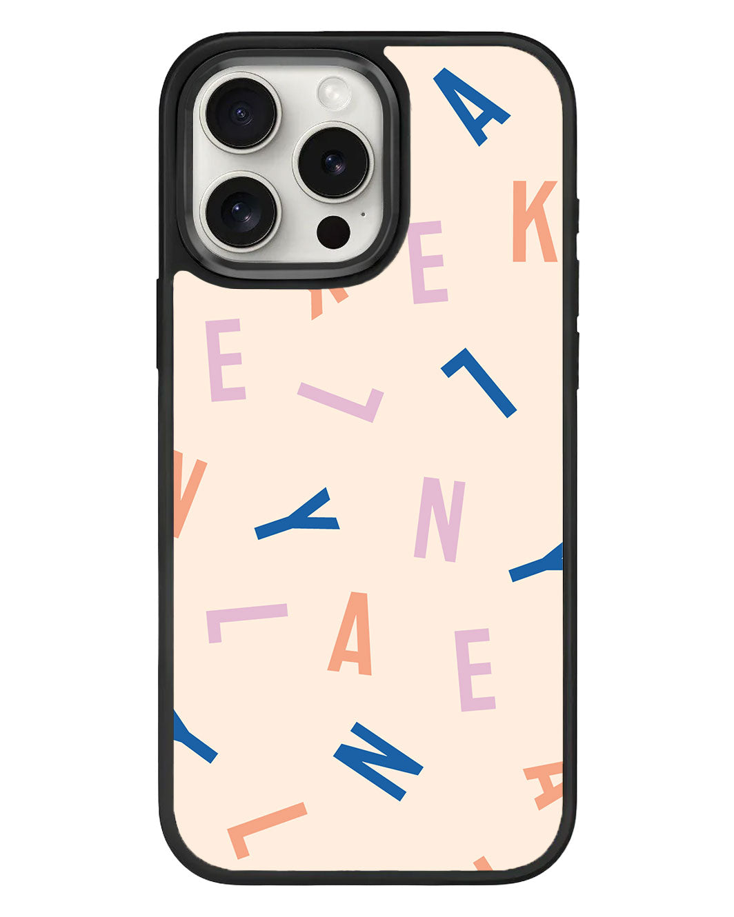 iPhone Standee Grip Case - CUSTOM Monogram 1.0 Rainbow