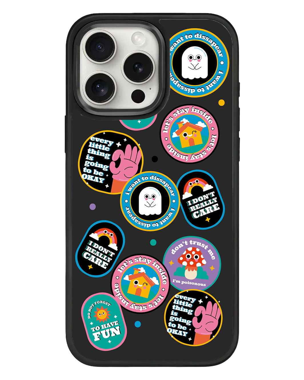iPhone Standee Grip Case - Monster Sticker Pack