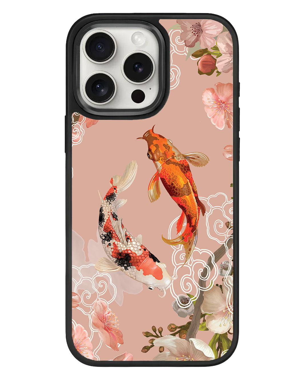 iPhone Standee Grip Case - Oil Painting Koi