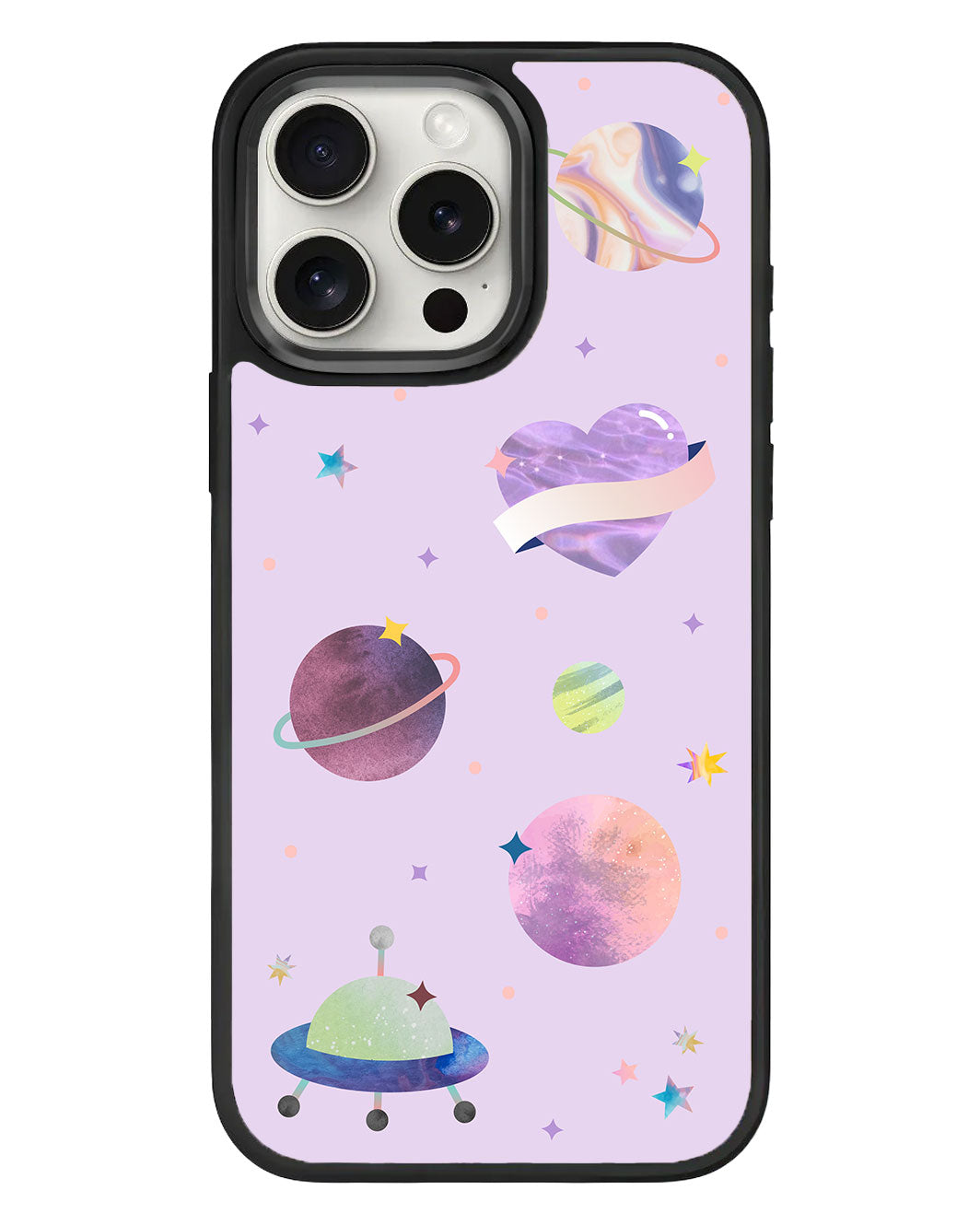 iPhone Standee Grip Case - Pink Planet