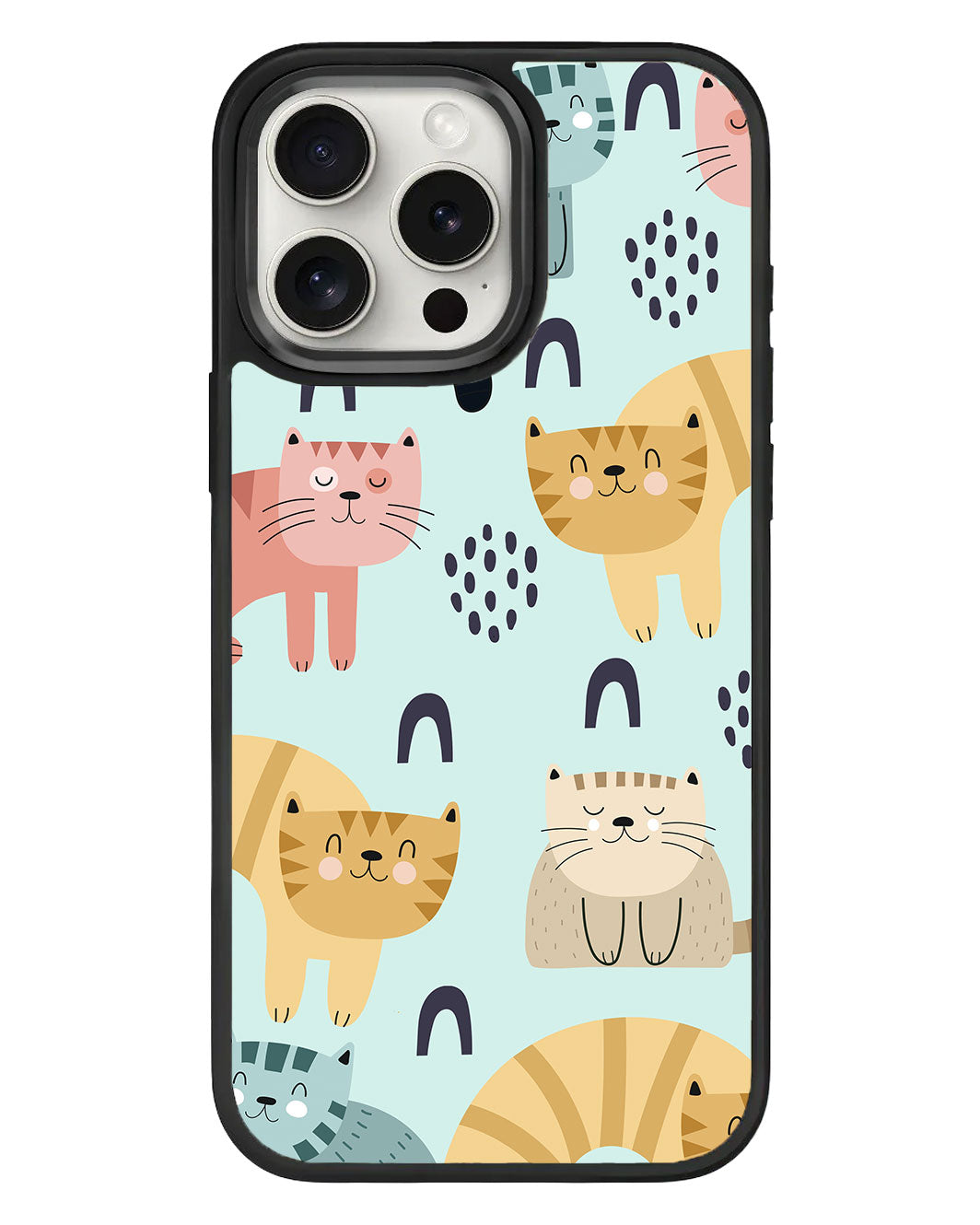 iPhone Standee Grip Case - Rainbow Meow 1.0