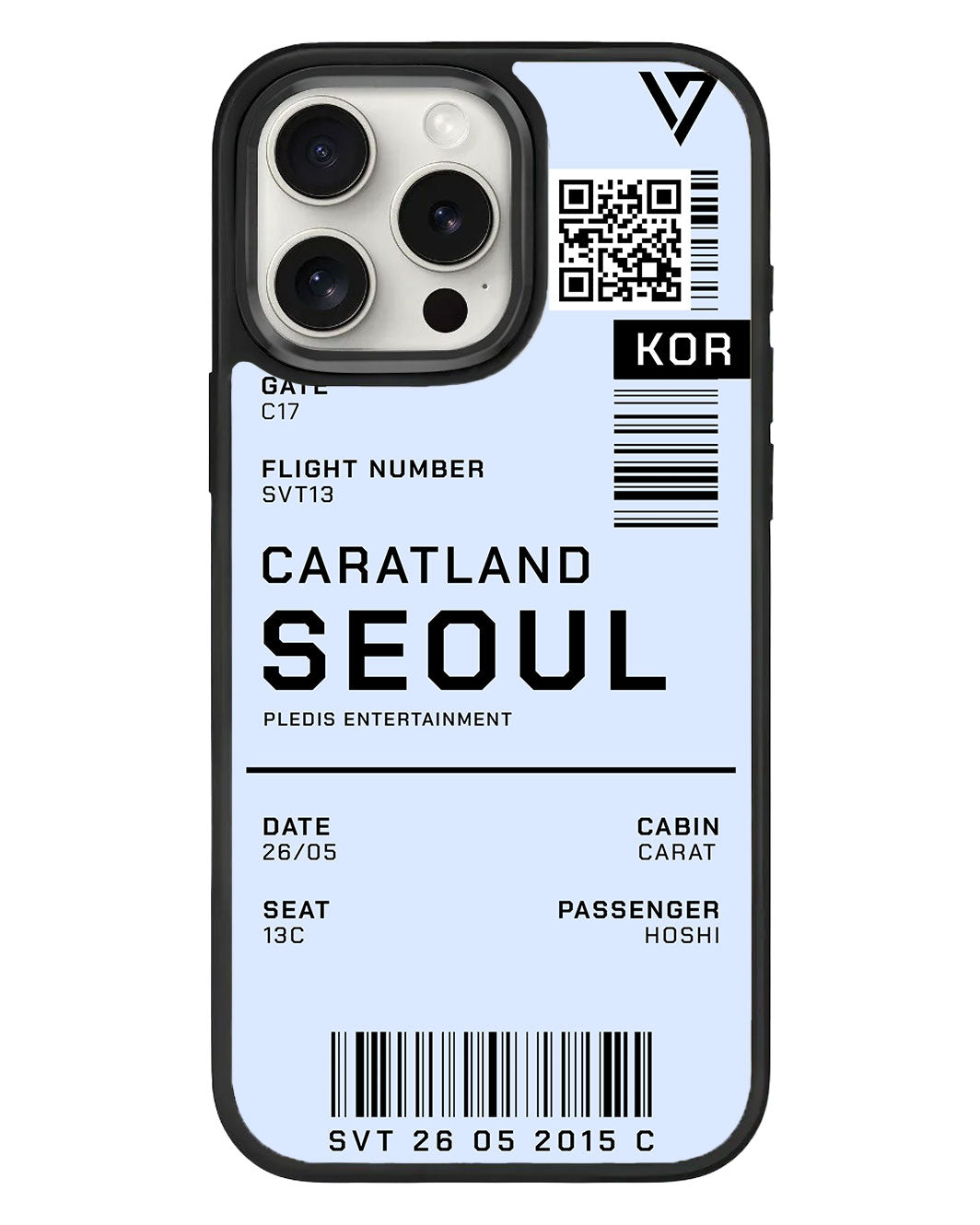 iPhone Standee Grip Case - Seventeen Caratland Ticket