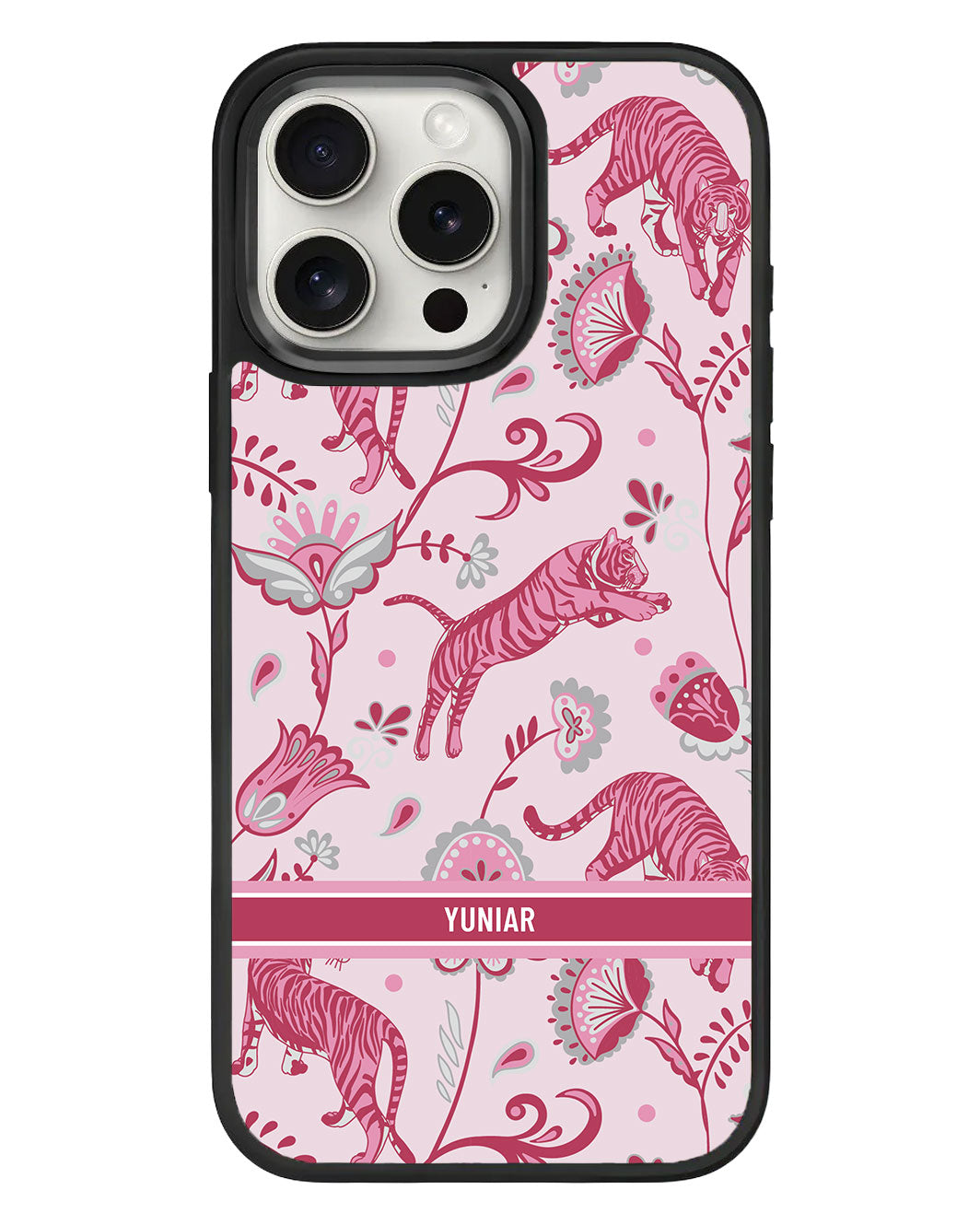 iPhone Standee Grip Case - Tiger & Floral 7.0