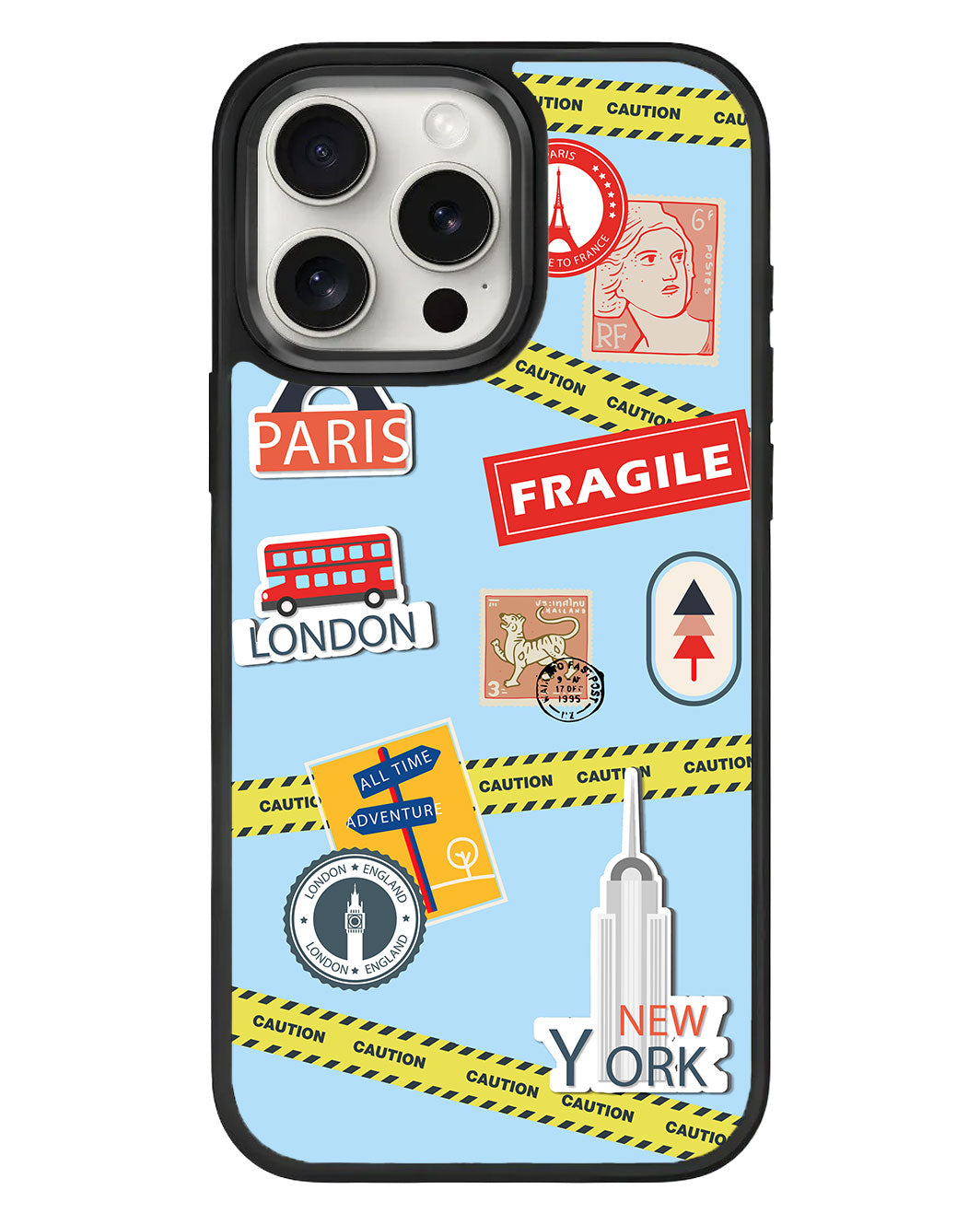 iPhone Standee Grip Case - Travel Stickers
