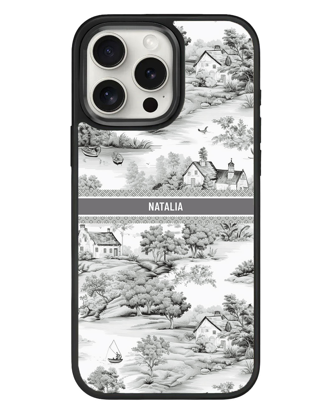 iPhone Standee Grip Case - Toile du Juoy Boat House