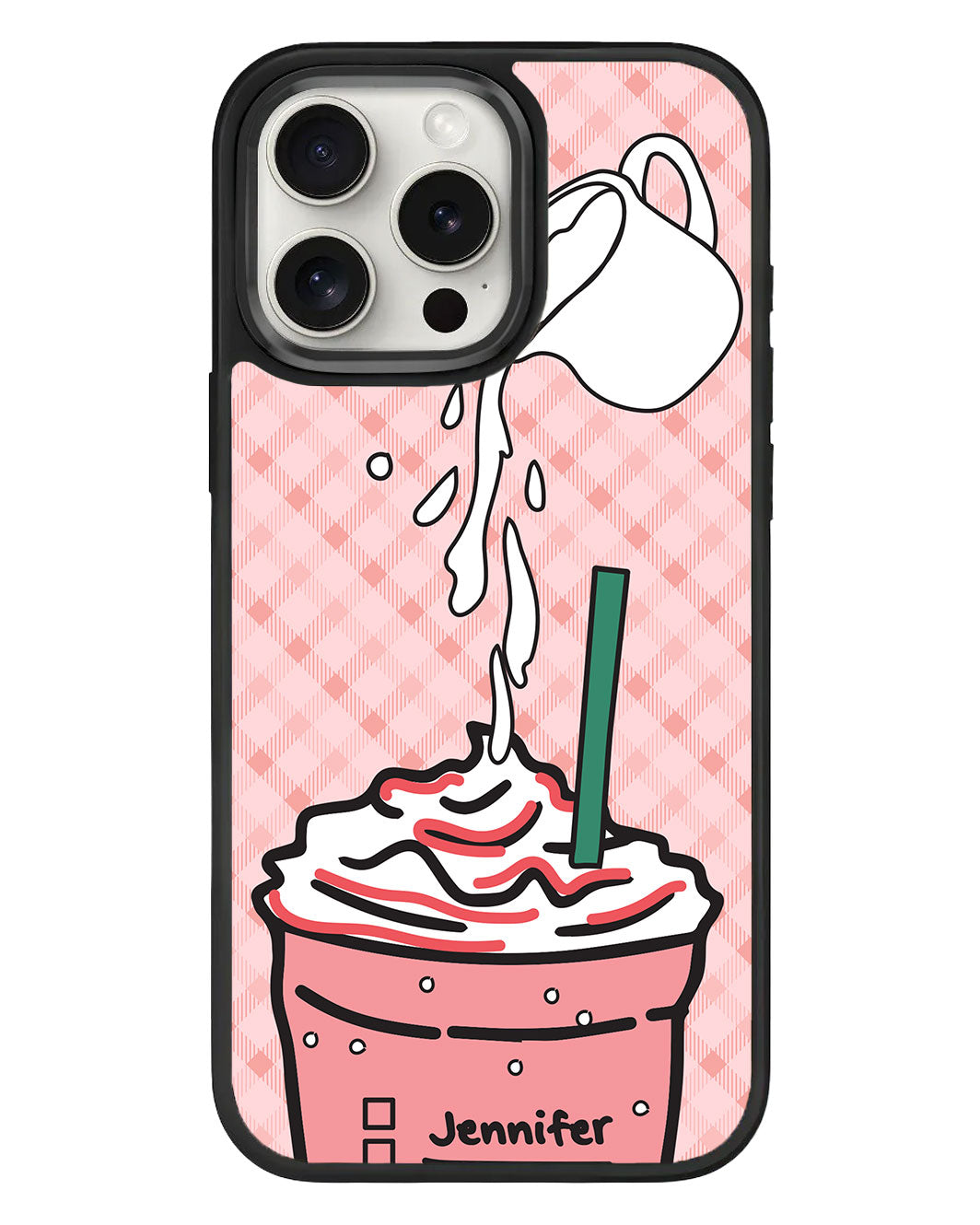 iPhone Standee Grip Case - Raspberry Frappe