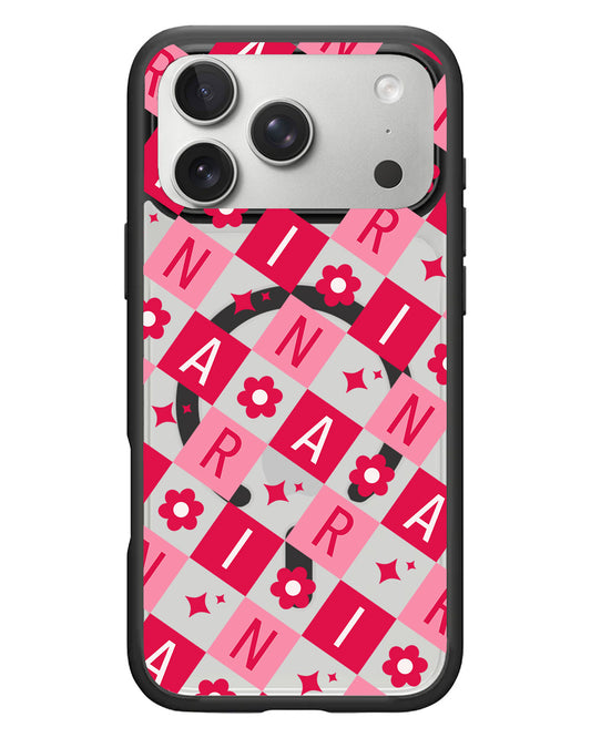 iPhone Rearguard Hybrid - CUSTOM MONOGRAM 3.0 Flower Grid 1.0