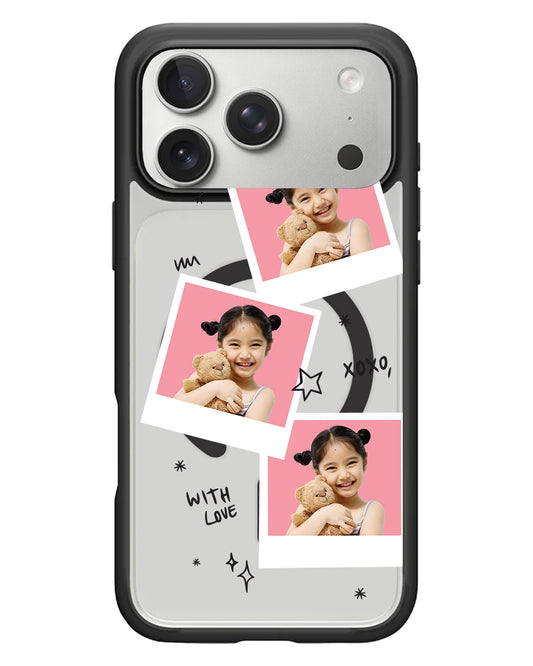 iPhone Rearguard Hybrid - Face Grid White Polaroid