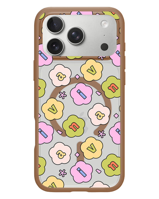 iPhone Rearguard Hybrid - CUSTOM MONOGRAM 3.0 FLOWER PETALS 1.0