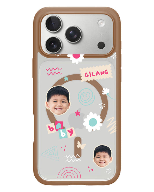 iPhone Rearguard Hybrid - Face Grid Abstract