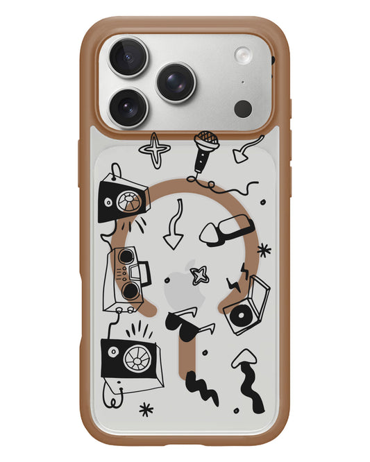 iPhone Rearguard Hybrid - Rock n Roll Black