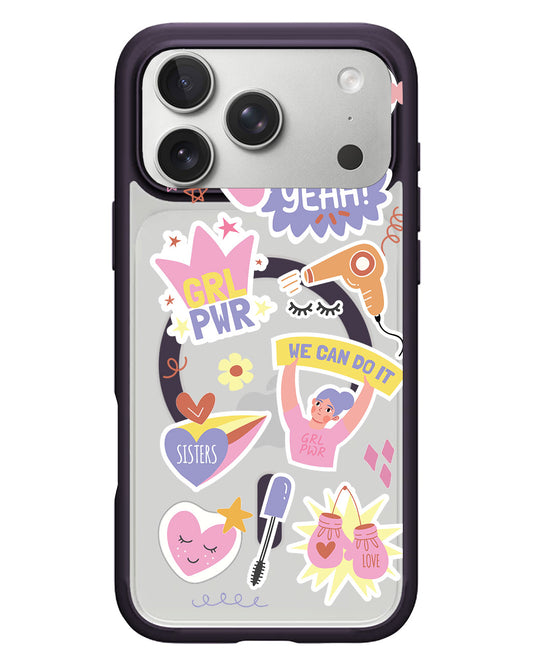 iPhone Rearguard Hybrid - Girl Power Sticker Pack