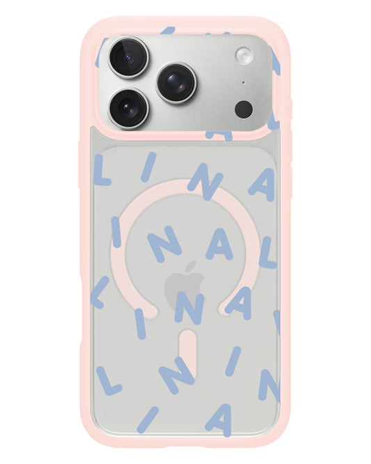 iPhone Rearguard Hybrid - CUSTOM MONOGRAM 2.0 Pastel Blue